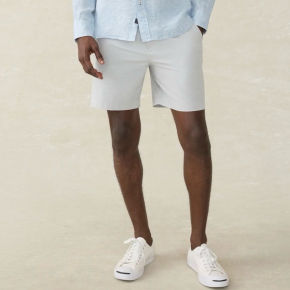 Faherty Men's Belt Loop All Day Short in Stone